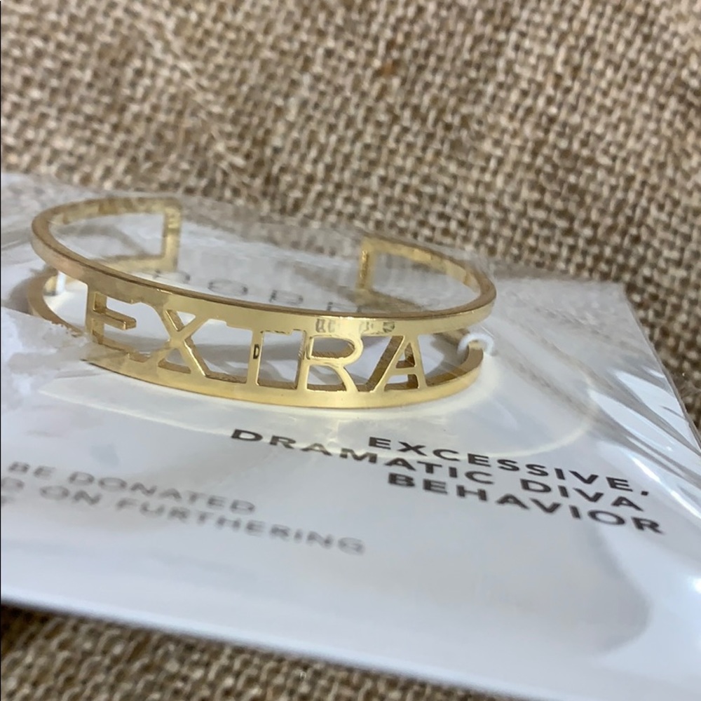 Adorina gold cuff bracelet brand new. EXTRA